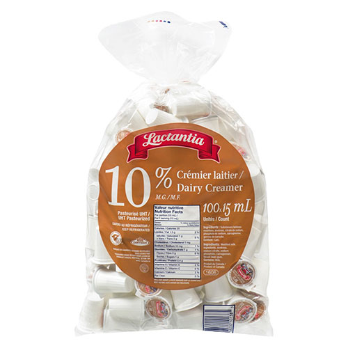 Godets de crème Lactantia 10%
