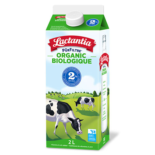 Lait biologique Lactantia 2% 2L