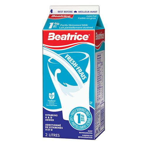 Lait Béatrice 1% 2L