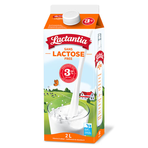 Lait sans lactose 3.25% 2L