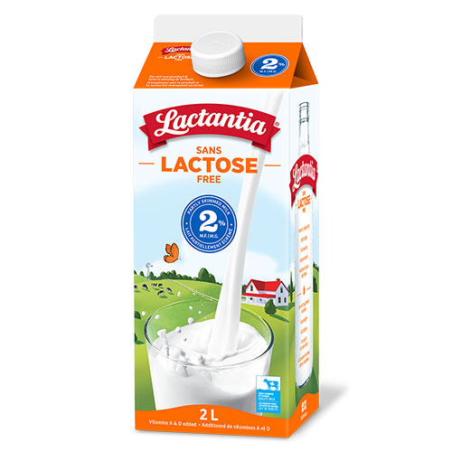 Lait sans lactose 2% 2L