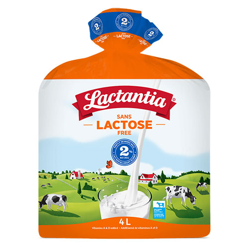 Lait sans lactose 2% 4L