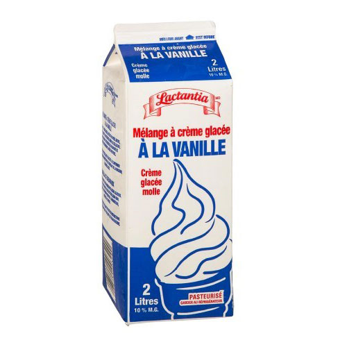 Mélange à crème glacée vanille 2L