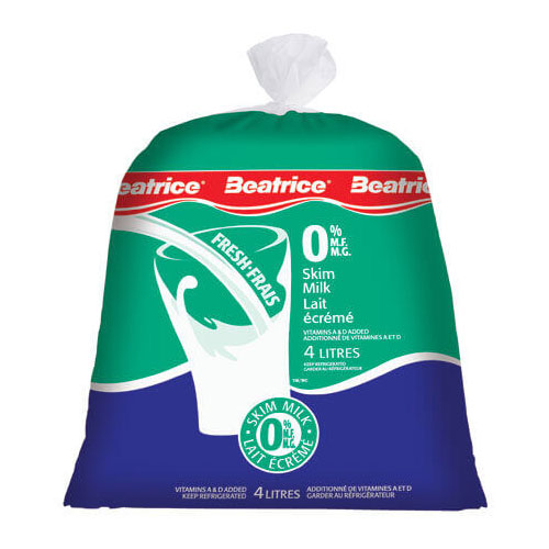 Lait Béatrice écrémé 4L