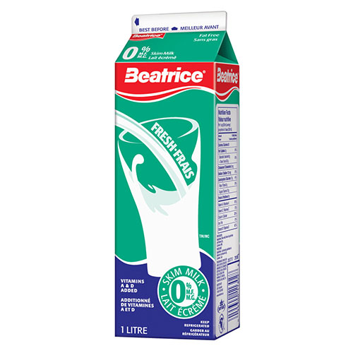 Lait Béatrice écrémé 1L
