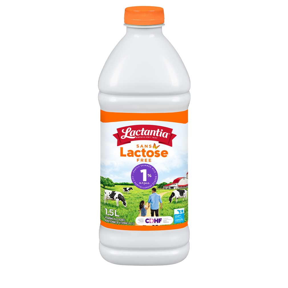 Lait sans lactose 1% plastique 1.5L