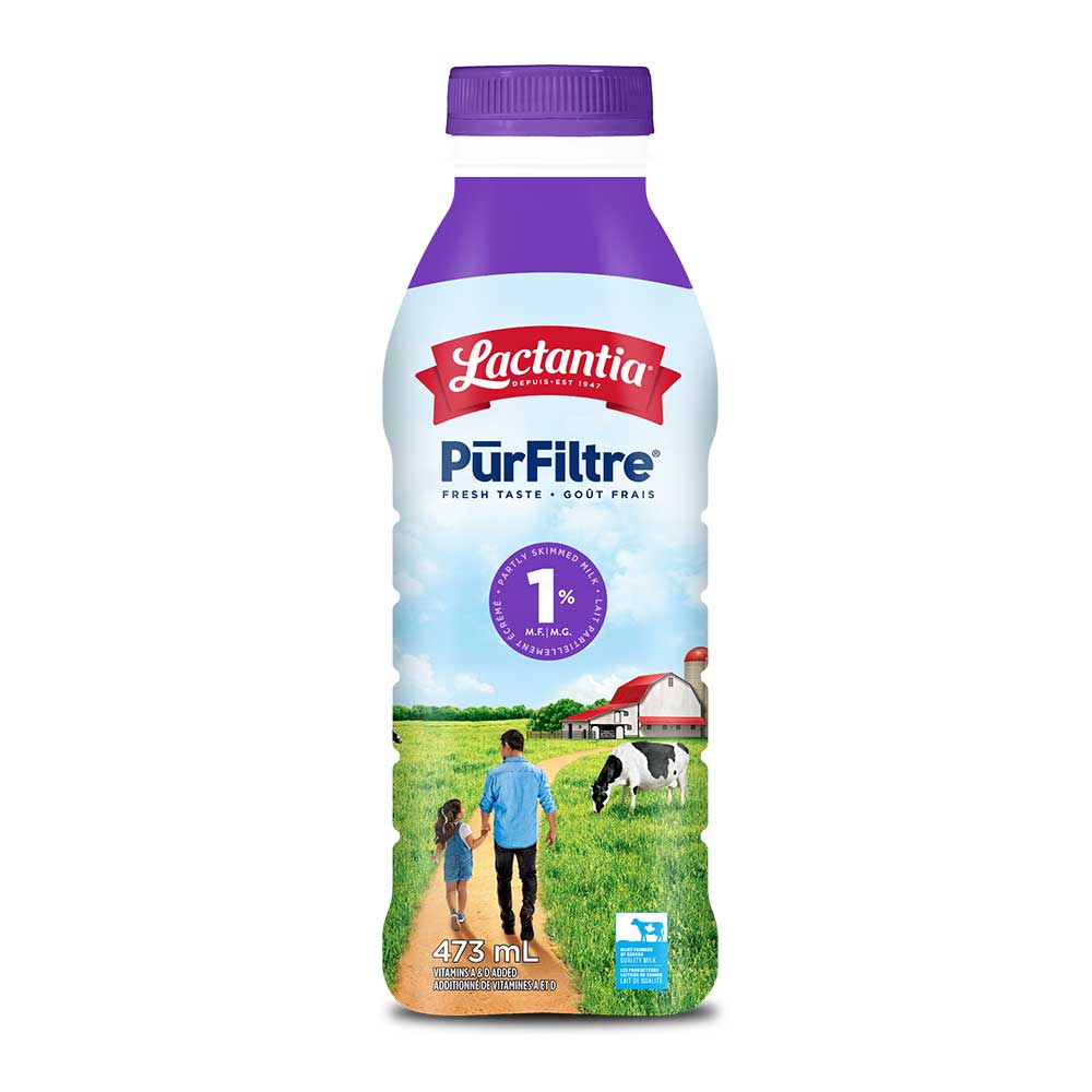 Lait 1% plastique 473 ml