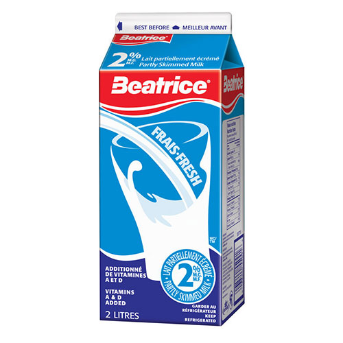 Lait Béatrice 2% 2L