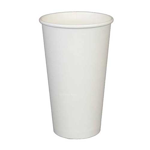 Verre en carton blanc 16 oz