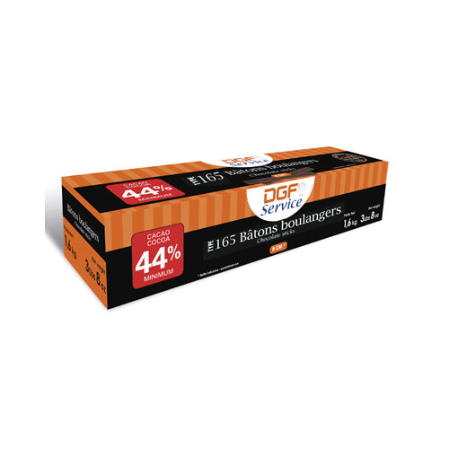Bâton de chocolat 44% 165 un
