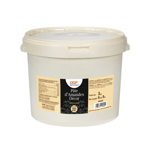 Pâte d'amande blanche 23%  3kg