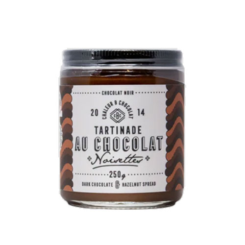 Tartinade de chocolat noir et noisettes 250gr