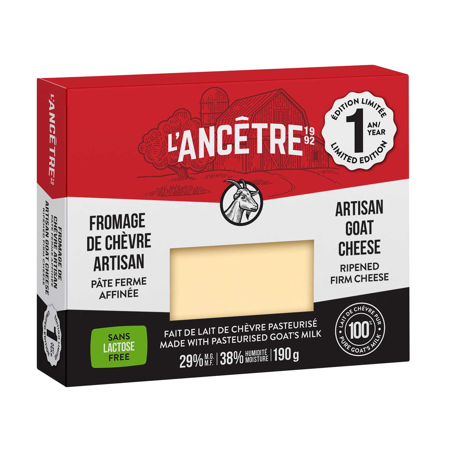 Chèvre artisan 1 an édition limitée l'Ancêtre 8x190g