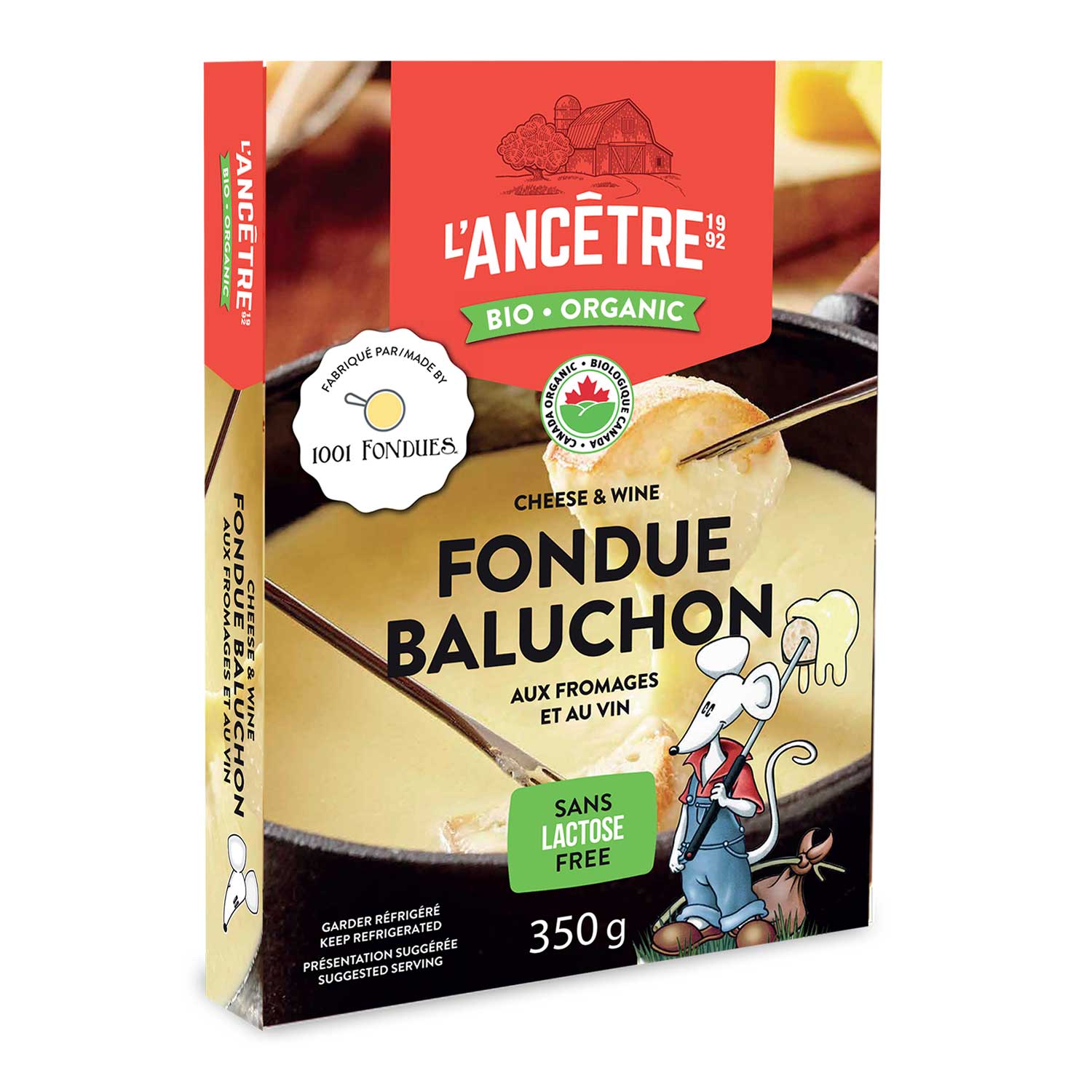 Fondue baluchon bio l'Ancêtre 8x350g