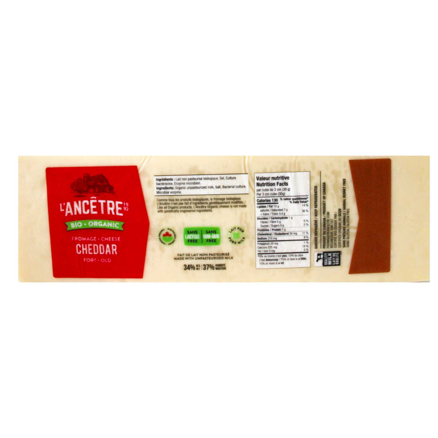 Cheddar fort bio l'Ancêtre 1kg (PV)