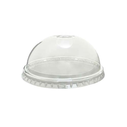 Dôme troué pour verre en carton ciré 12-16-20 oz