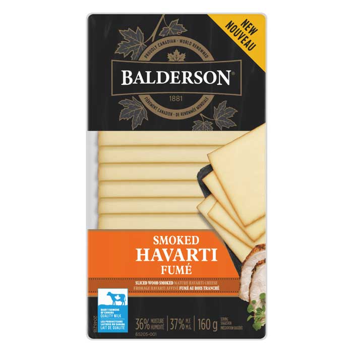Balderson Havarti fumé tranché 160g