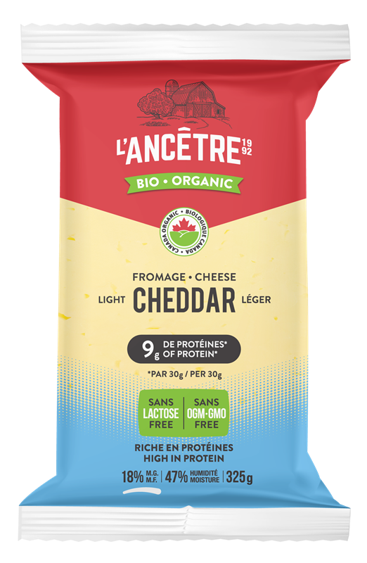 Cheddar léger riche en protéines 8x325g