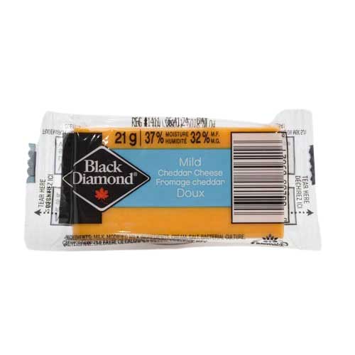 Cheddar coloré en portions