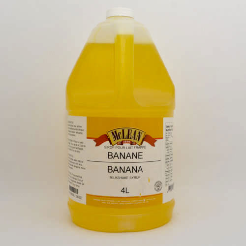 Sirop pour lait frappé à la banane