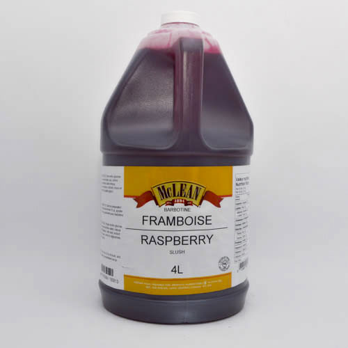 Sirop pour barbotine à la framboise rouge