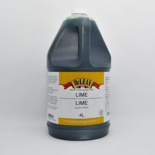 Sirop pour barbotine à la lime