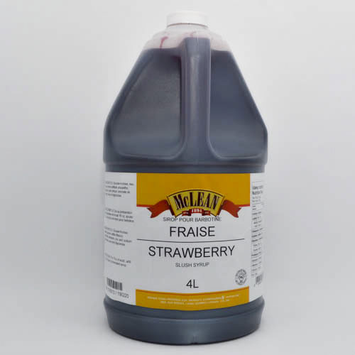 Sirop pour barbotine à la fraise