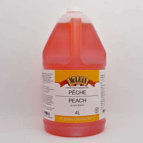 Sirop pour barbotine à la pêche