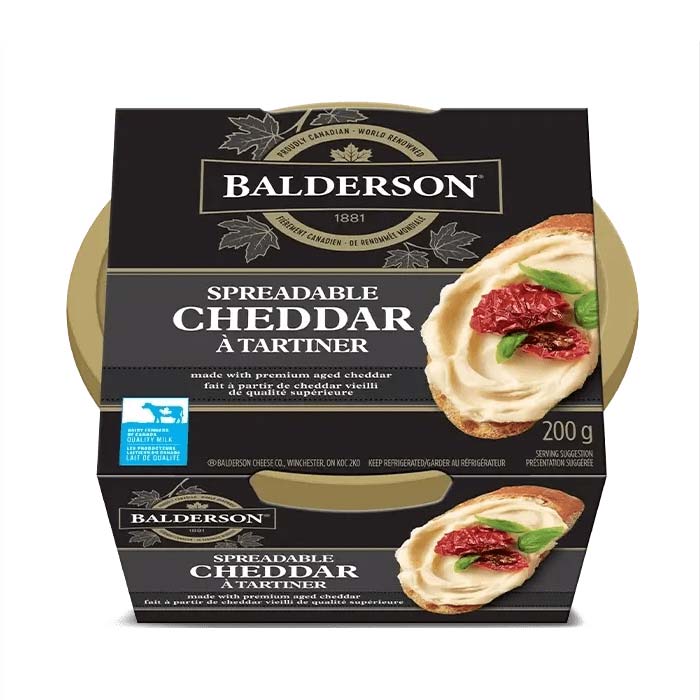 Cheddar à tartiner Balderson 200g