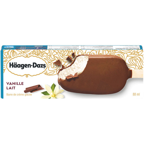 Barre Häagen-Dazs - Vanille et choco au lait (vrac)