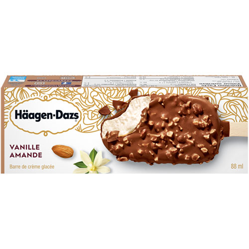 Barre Häagen-Dazs - Vanille et amandes (vrac)