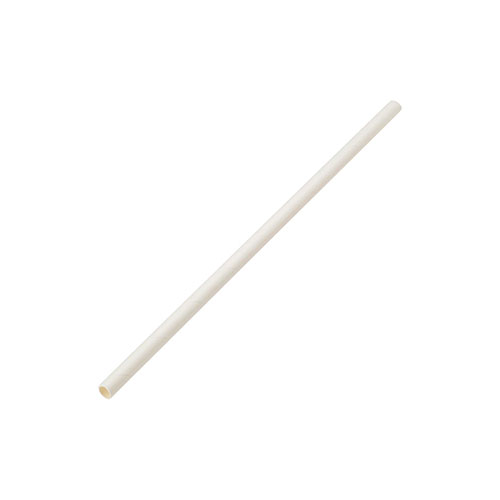 Paille en plastique à lait frappé 8" (5.5mm)