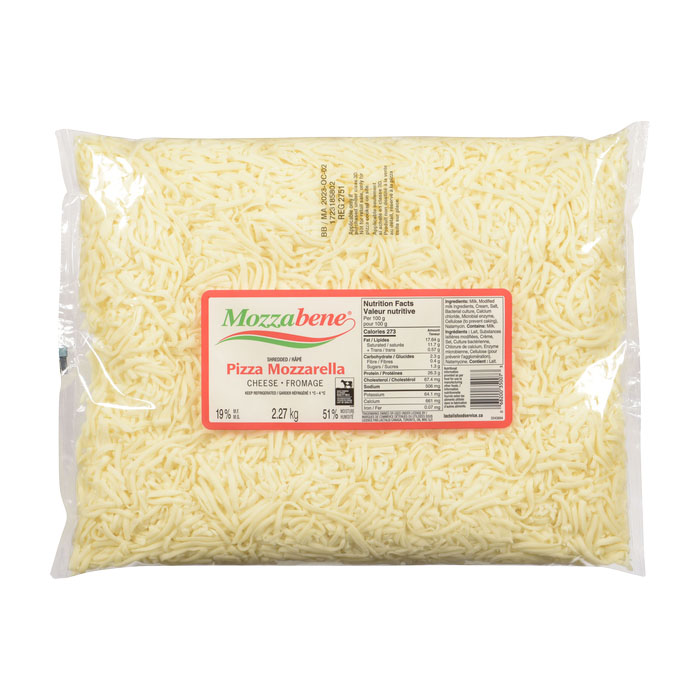 Mozzarella Mozzabene râpé 19% 2.27 kg
