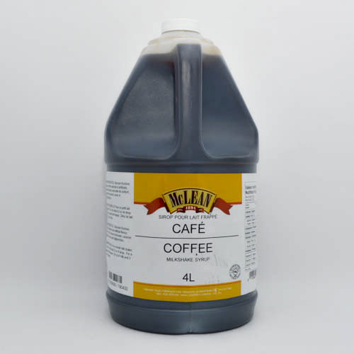 Sirop pour lait frappé au café