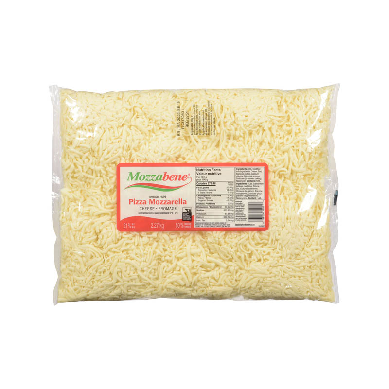 Mozzarella Mozzabene râpé 21% 2.27 kg