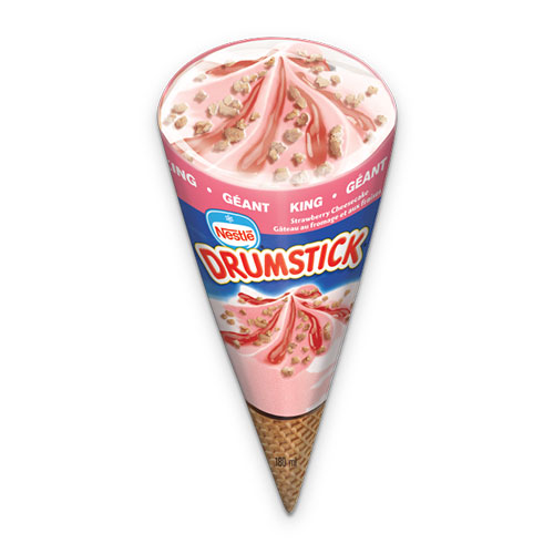 Drumstick géant gâteau fromage et fraise (vrac)