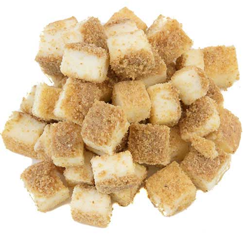 Gâteau au fromage en morceaux