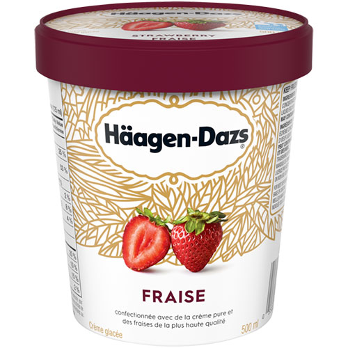 Crème glacée Häagen-Dazs fraise