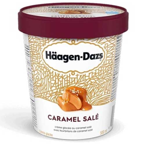 Crème glacée Häagen-Dazs caramel salé
