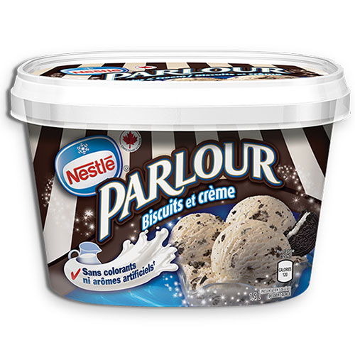 Crème glacée Parlour Biscuit et crème 4x1.5L