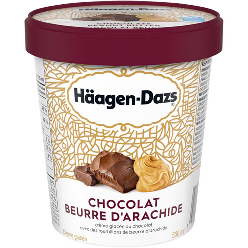 Crème glacée Häagen-Dazs choco-beurre arachides
