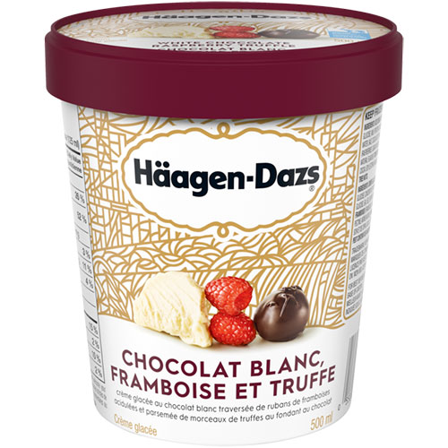 Crème glacée Häagen-Dazs framboise-truffe