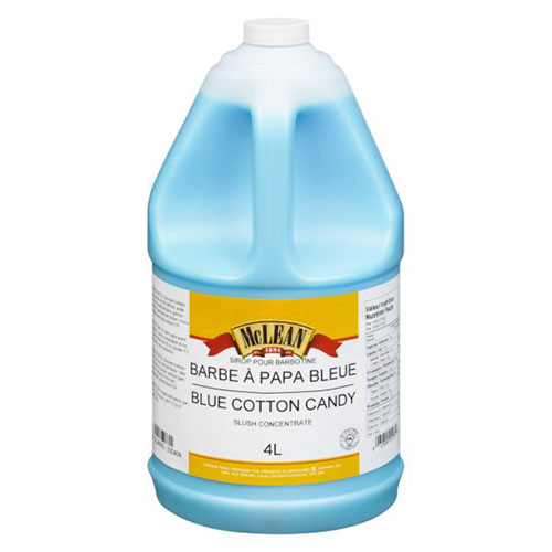 Sirop pour barbotine à la barbe à papa bleue