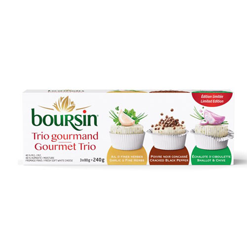 Boursin gourmet trio 3x80g