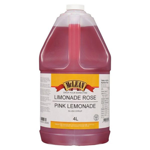 Sirop pour barbotine à la limonade rose