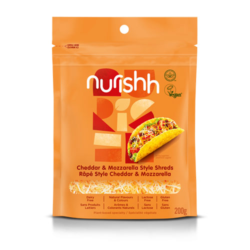 Nurishh râpé style mozzarella et cheddar 6x200g