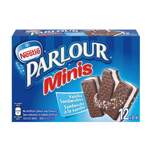 Mini sandwich à la crème glacée vanille 6x(12x60ml)