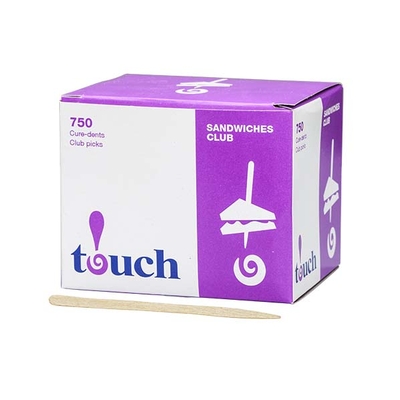 Cure-dents à club sandwich Touch (750un)
