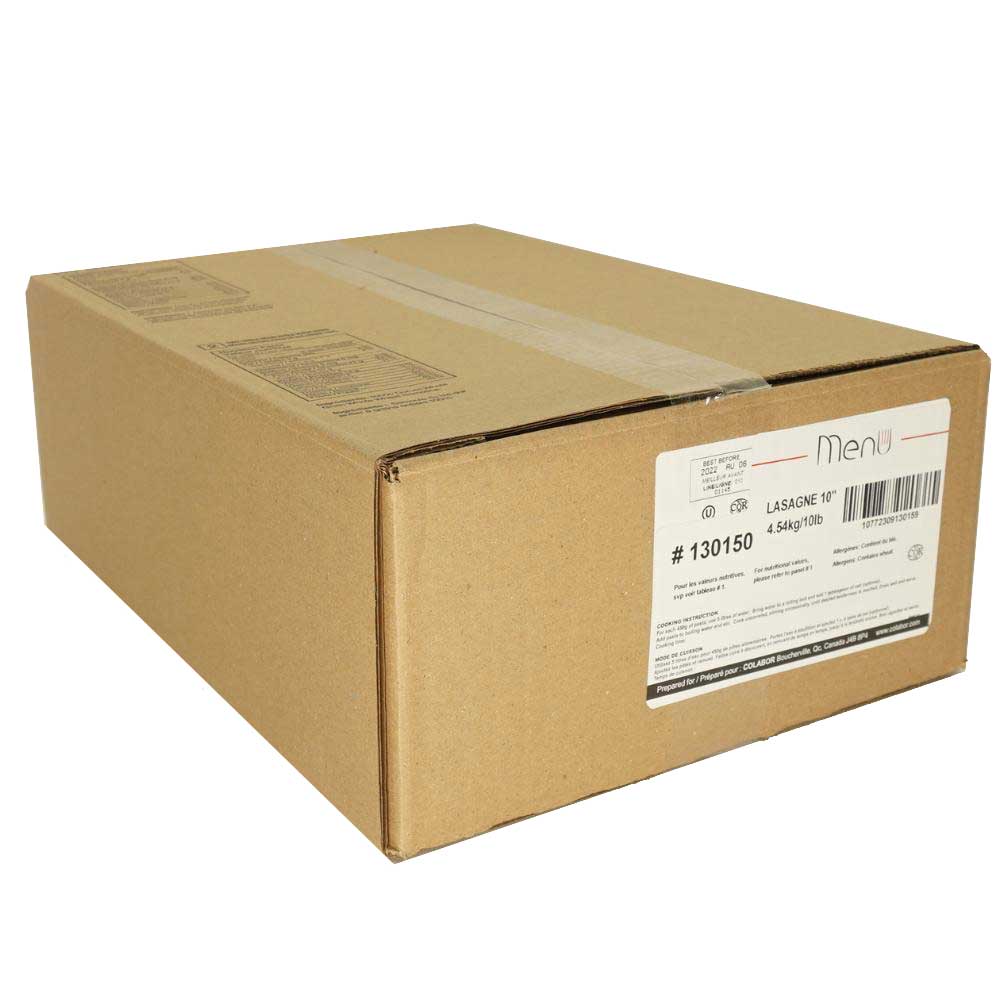 Pâte alimentaire lasagne 10'' (1 x 10 lb)