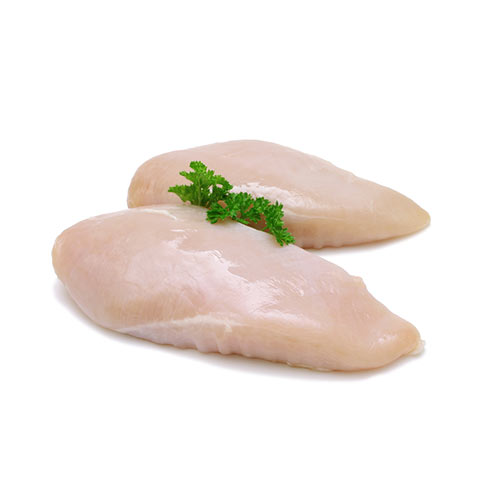 Poitrine de poulet desossée IQF n/calibre 4kg 17%